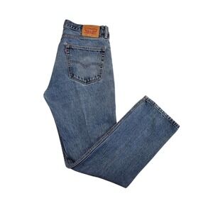 Levi's 505 Regular Fit Blue Denim Jeans Men's W36 L34 Straight Leg Classic USA
